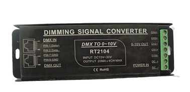 0에 DMX - 유효한 10V PWM 신호 변환기 가득 차있는 방어적인 알루미늄 주거
